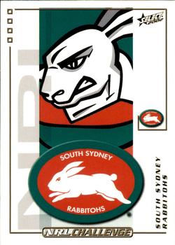 2002 Select Challenge #171 South Sydney Rabbitohs crest Front